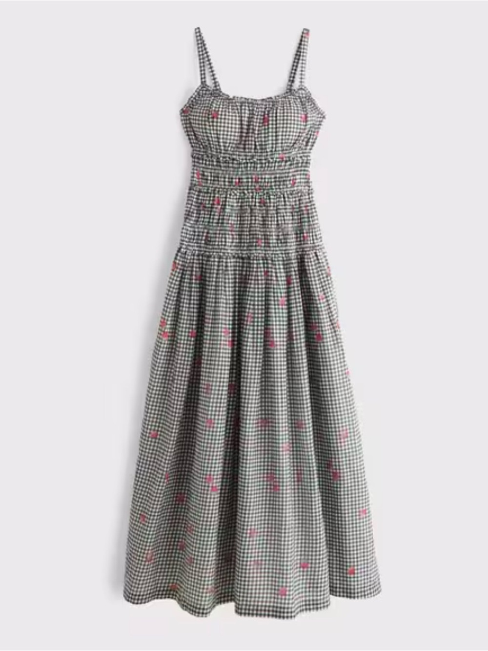 Abercrombie & Fitch Bra-Free Smocked Drop-Waist Maxi Dress - Picture 4 of 5